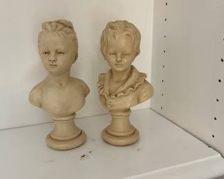 Small coordinating bust statues.