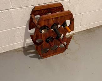Teak Wine Holder