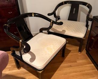 Pair of Modern Asian Armchairs