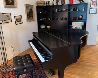 Model S Silk Ebony Steinway Piano Recently Tuned - Beautiful Condition