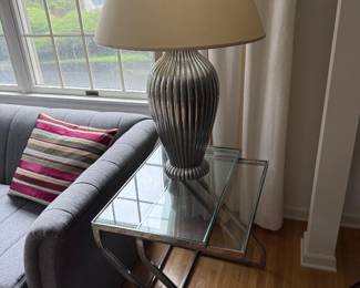 Modern Chrome Z Nesting Tables