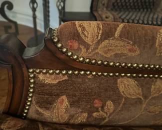 Ruhlmann Hand Carved Lounge Chair in Walnut - Detail
