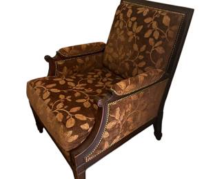 Ruhlmann Hand Carved Lounge Chair in Walnut - Alternate View