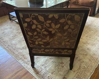 Ruhlmann Hand Carved Lounge Chair in Walnut - Alternate View