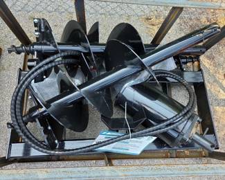 2026 Mower King SSECAG-Y With 3 Bits Skid Steer Auger, Unused