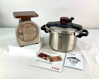 T-Fal Pressure Cooker & Vintage Scale