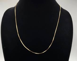 14K Box Chain Necklace