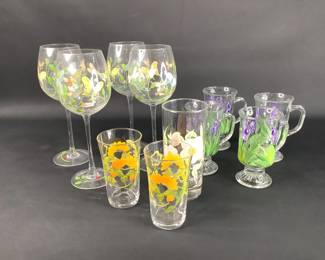 Hand Painted Glassware
