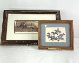 Russ Vickers Lithograph " The Untamed Land" & More