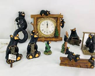 Collection of Bearfoots Clock & Decor
