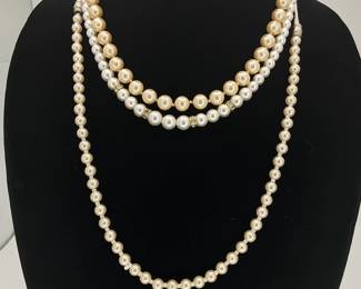 Faux Pearl Necklaces