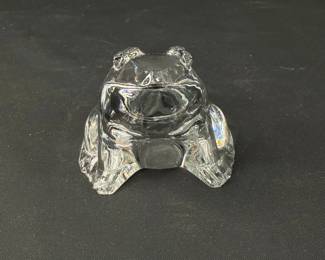 Baccarat Crystal Frog