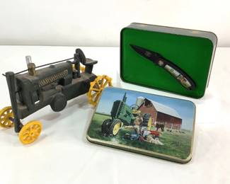 Cast Iron Tractor & Knife