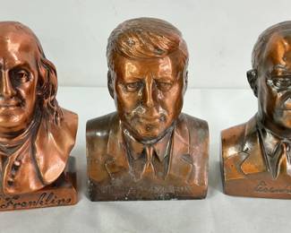 Three (3) Famous Busts