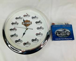 Harley Davidson Collectible Tin & Playing Cards and More