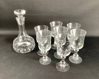 Parfait Glasses & Glass Decanter
