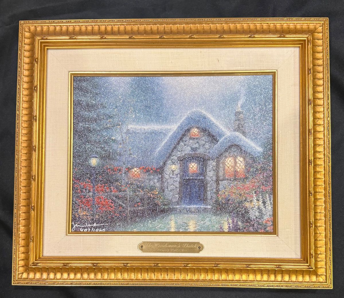 The Woodman's Thatch - Thomas Kinkade  C.O.A.