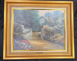 The Hidden Cottage AP 36/100 by Thomas Kinkade -C.O.A.