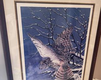 Framed Owl Print