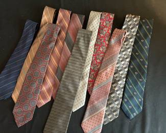 Vintage ties including Gucci