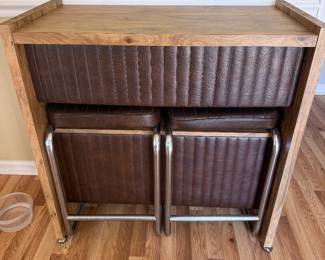 Chromcraft vintage bar 34.75” W x 35” H x 17.25” D