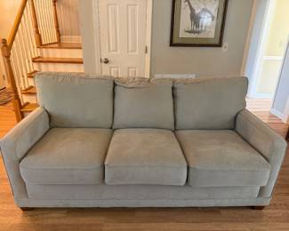 Upholstered sofa 76.5” W x 37.5” H x 38” D