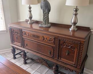 Jacobean Buffet 65.5”W x 37.5” H x 21” D