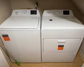 Whirpool washer and dryer, almost new!