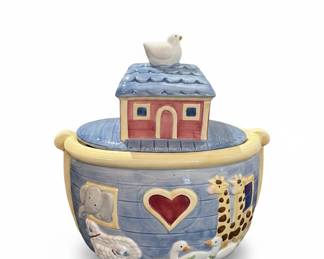 Noah's Ark Ceramic Cookie Jar by Susan Winget for Certified International