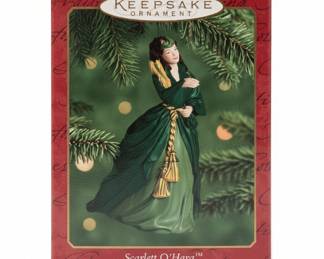 Hallmark Keepsake Ornament Scarlett O'Hara Green Dress Collector's Series 2000