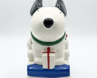 Vintage Snoopy "Gift Box" Ceramic Cookie Jar