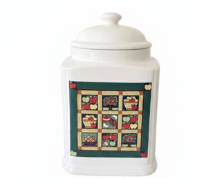 Pfaltzgraff Village Apple Cookie Jar