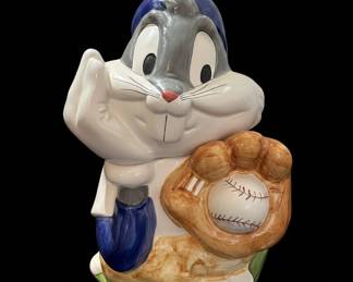 Vintage 1993 Bugs Bunny Baseball Cookie Jar