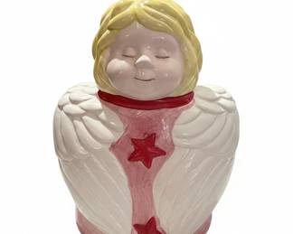 Vintage Ceramic Angel Cookie Jar