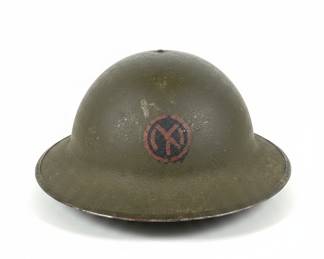 British Brodie Helmet Mk II with 43rd Wessex Division Insignia