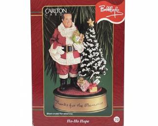 Carlton Cards 2000 Bob Hope Ho-Ho Hope Musical Christmas Ornament Silver Bells
