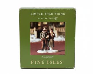 Department 56 Simple Traditions Pine Isles 'Sunday Stroll' Figurine 56.05954