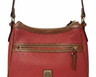 Dooney & Bourke Pebble Grain Presley Red Crossbody Bag