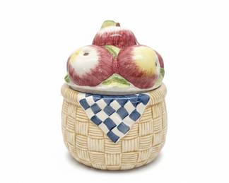 Susan Winget "Apple Basket" Cookie Jar