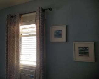 Curtain rods & curtain panels