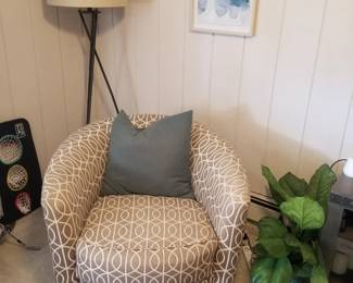 Floor lamp; cozy chair