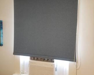 Blinds; window AC unit