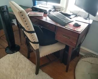 Desk; additional dining chair