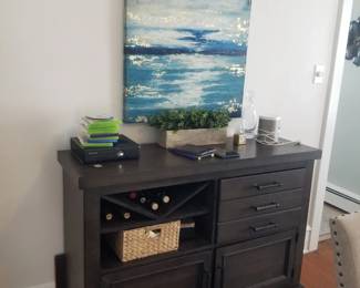 Stylish wine bar/console