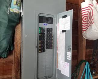Nearly new electrical panel