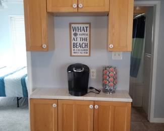 Additional kitchen cabinetry