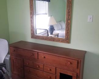 Dresser; mirror