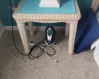 Wicker end table