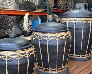 lacquered storage containers