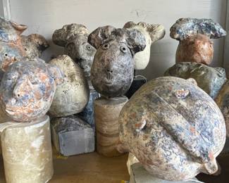 ceramic head art